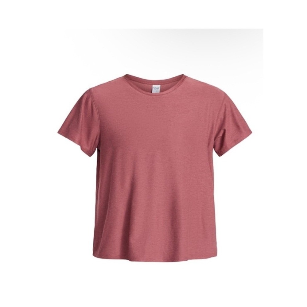 Athletic Works Womens Short Sleeve Crewneck Small T-Shirt Rose Pink ButterCore